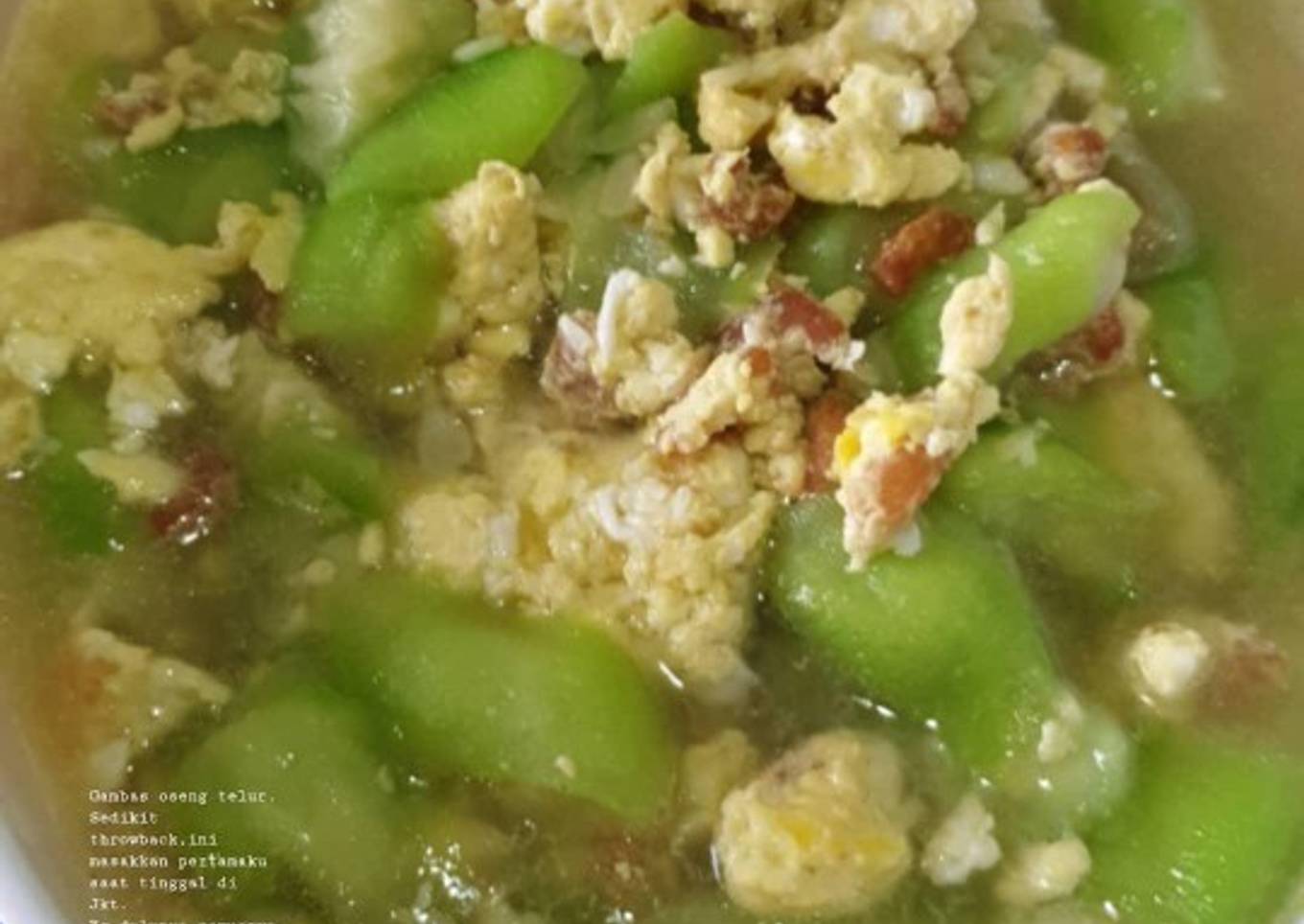 Gambas onseng hebi dan telur