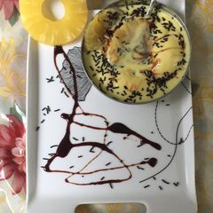 A picture of Pineapple pudding.