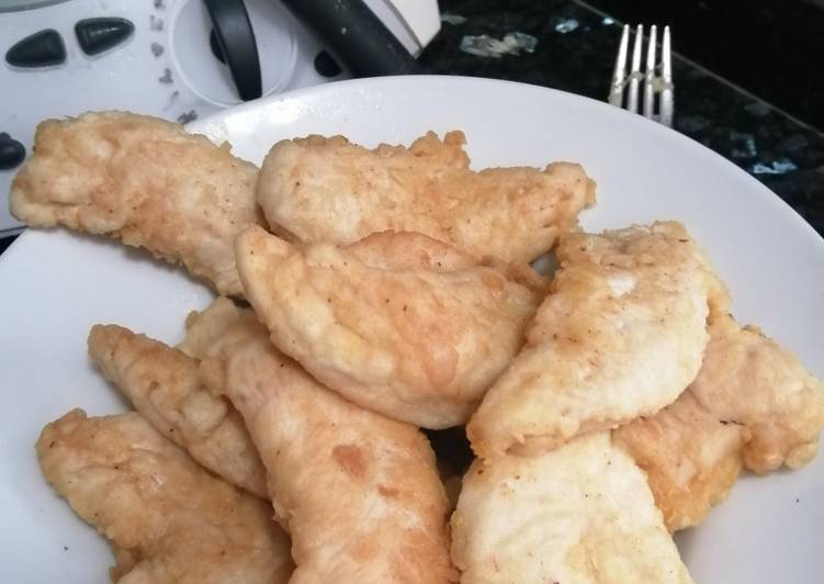 Solomillo de pollo rebozado