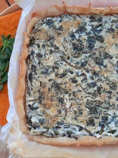 Foto di Torta salata con portulaca e menta