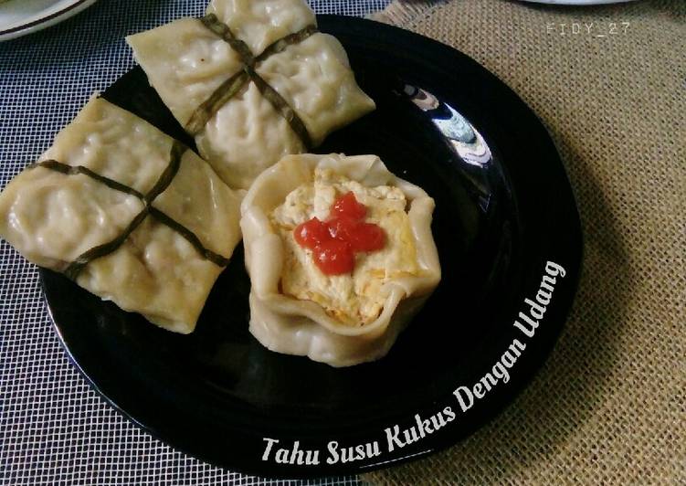 Tahu Susu Kukus Dengan Udang