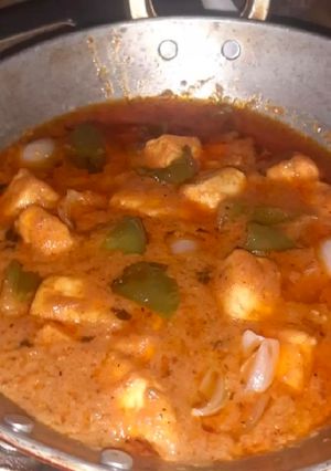 A picture of Kadai paneer.