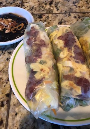 Hình của món Bò bía.