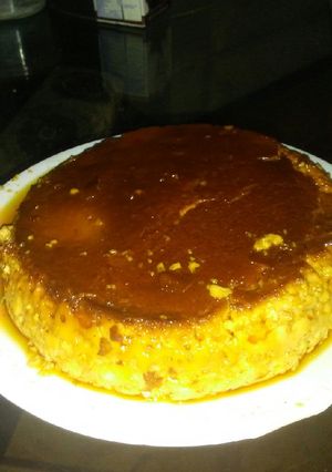 Una foto de Flan de leche