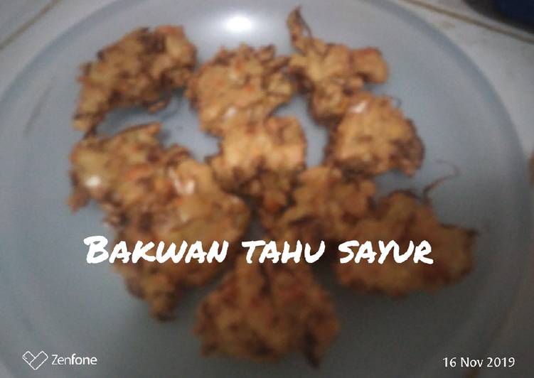 Bakwan tahu sayur