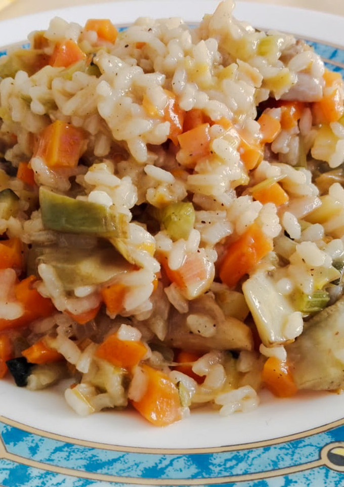 Una foto de Risotto de verduras