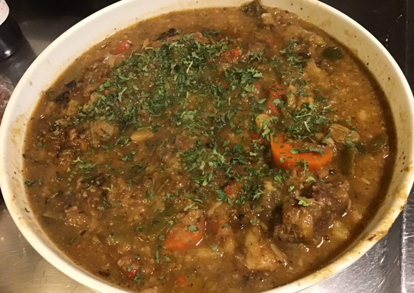 Bœuf mijoté aux légumes d hiver (chou fleur,aubergine,courgettes,carottes,poivron,poireau)