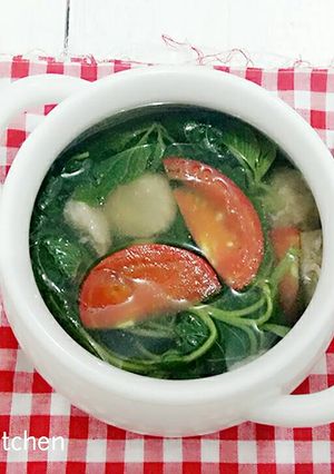 Foto resep Sup Bayam Bakso
