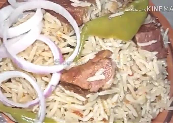 Beef yakhni palao