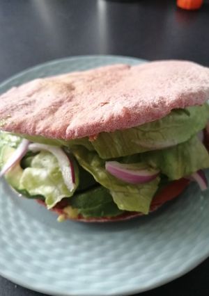 Una foto de Tapadito de pan pita y lomito