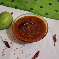 A picture of Raw mango Instant Chunda (vaghariyu).
