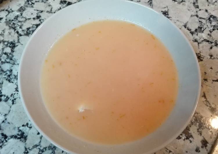 Sopa de rodaballo en thermomix