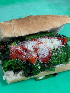 Una foto de Sándwich vegano