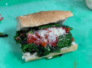 Una foto de Sándwich vegano