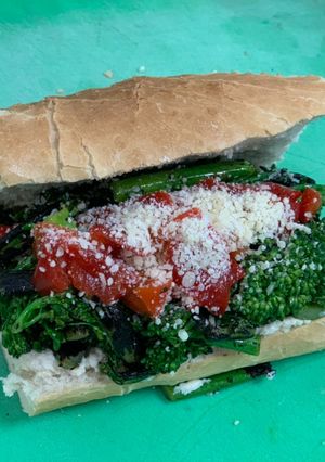 Una foto de Sándwich vegano