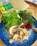 Cá Diêu Hồng Chiên Mè Cuốn Bánh Tráng Sắn