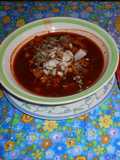 Pozole rojo de pollo