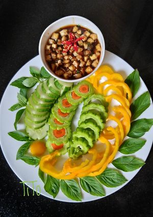 Hình của món Kho quẹt chay.