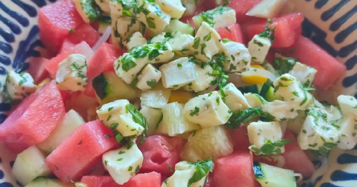 27 Recetas Muy Ricas De Ensalada De Pepino Y Sandia Compartidas Por Cocineros Caseros Cookpad 8852