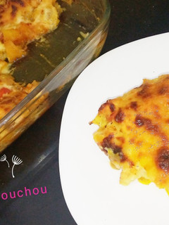 صورة لوصفة غراتان الشاورما 🥘👌
