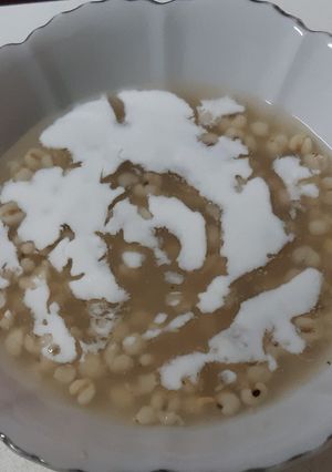 รูปของ ลูกเดือยต้มกะทิ (Boiled Millet with Coconut oil)