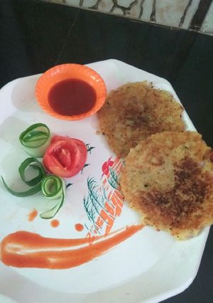 A picture of Aloo chilla.