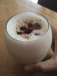 A picture of Almond Milk Banana Oatmeal Smoothie.