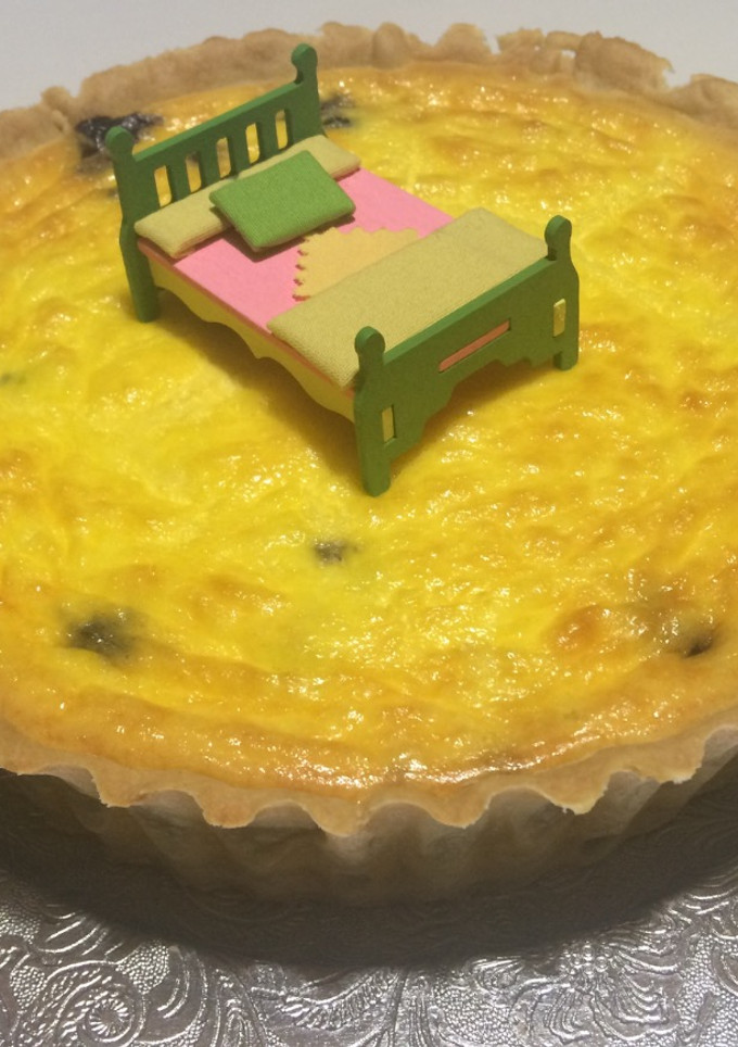 Una foto de Colchón de arándanos con queso mascarpone aromatizado con bergamota sin azúcar