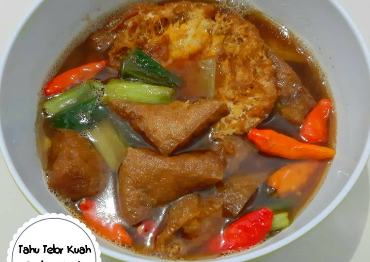Tahu Telur Kuah Pedas Manis