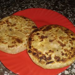 A picture of Sattu paratha.