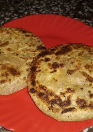 A picture of Sattu paratha.