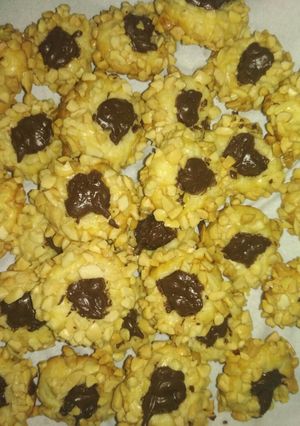 Foto resep Peanut choco thumbprint cookies