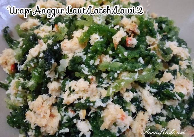 Anti Ribet, Bikin Urap Anggur Laut/Latoh/Lawi2 Yang Enak