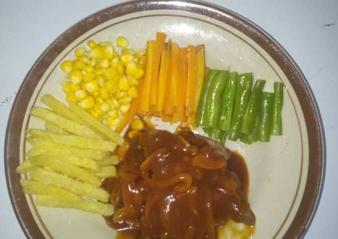 Cara membuat Steak daging sapi rumahan
