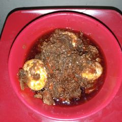 A picture of Ofada stew(Ayamase).