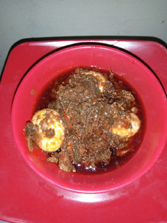 A picture of Ofada stew(Ayamase).