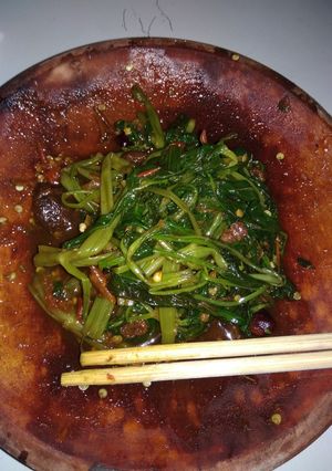 Foto resep Rujak kangkung asem