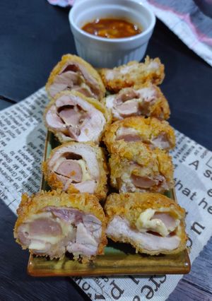 Foto resep Chicken Cordon Bleu Simple Mudah (Olahan Ayam Enak Praktis)