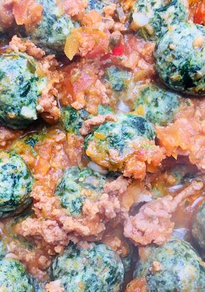 Una foto de Malfatti de espinacas y ricota