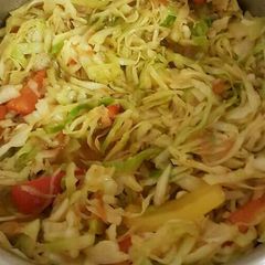 A picture of Fried cabbage.