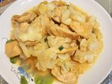 薑黃雞胸肉炒高麗菜