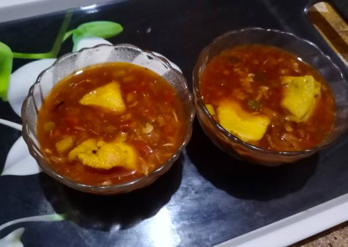 Recipe of Perfect Spicy hot and sour chicken soup - New Recipes