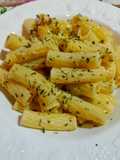 Tortiglioni alla crema di asparagi gamberetti fonduta di parmigiano reggiano