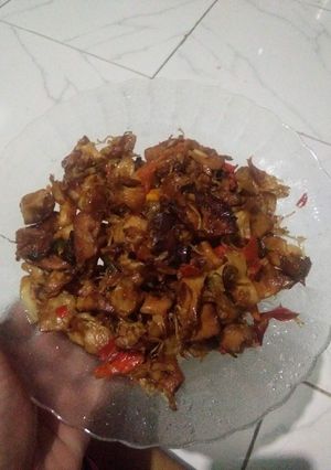 Foto resep Oseng pedas kulit cempedak/mandai