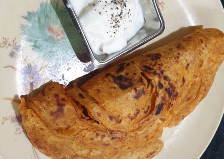Steps to Prepare Any-night-of-the-week Red Chilli Lachha Paratha