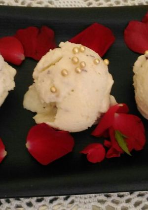 A picture of Tender Coconut Rose Petals Ice Cream.