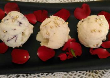 Popular Cuisine Tender Coconut Rose Petals Ice Cream Restaurant Style Popular Cuisine Tender Coconut Rose Petals Ice Cream Restaurant Style