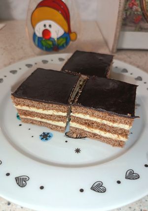 Kakaós mézes krémes recept fotója