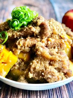 南瓜地瓜粉蒸肉 / 簡單電鍋料理 的食譜成品照片
