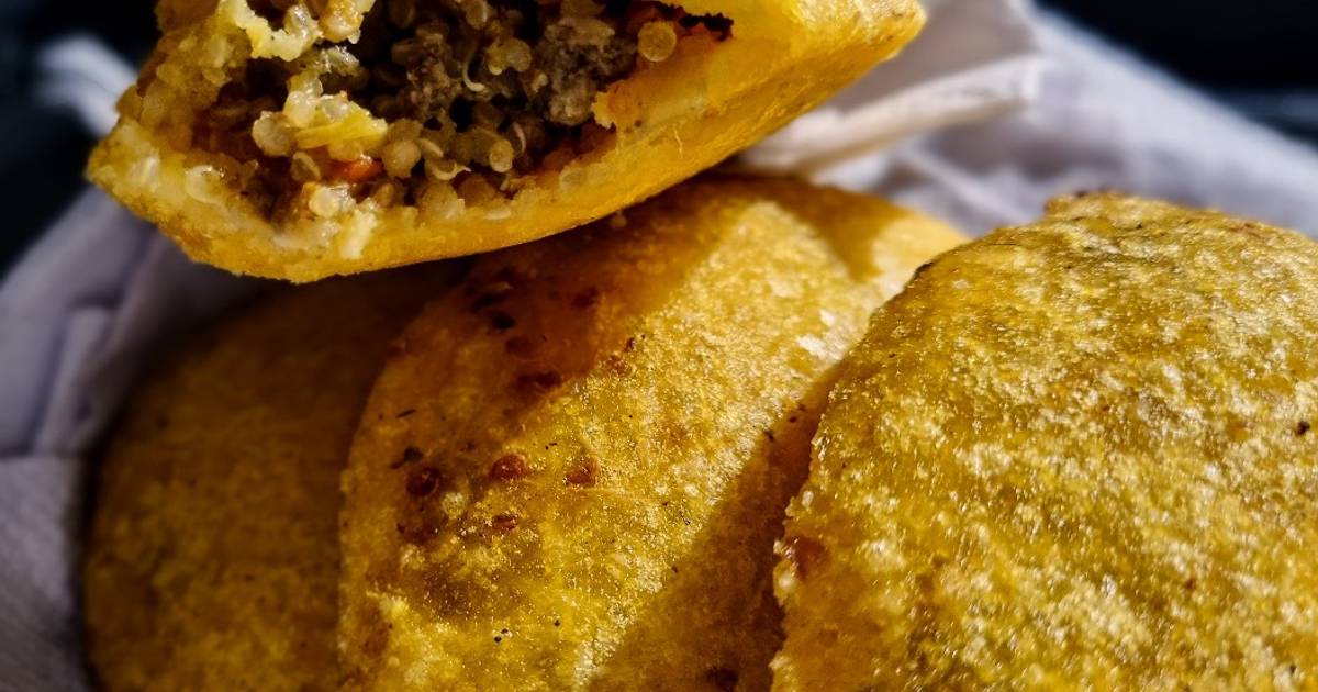 EMPANADAS🌮rellenas de Quinua🥣con Carne Molida...! Receta de 🌺Zandry